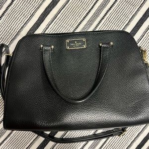 Kate spade black leather bag